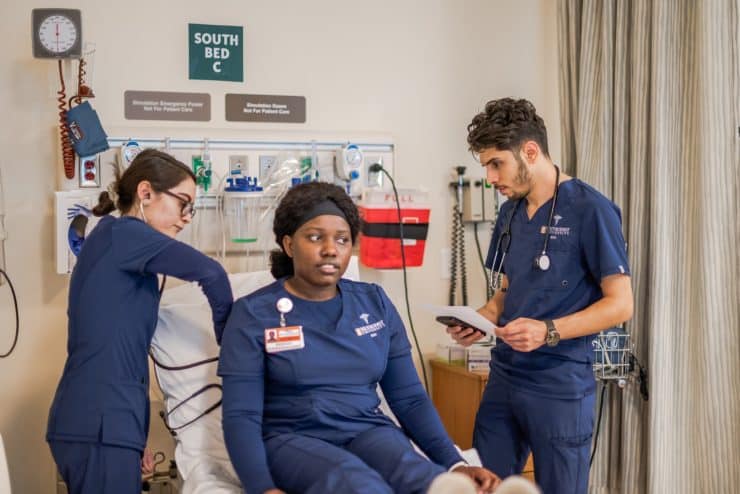 Nursing Students in the Simulation Hospital