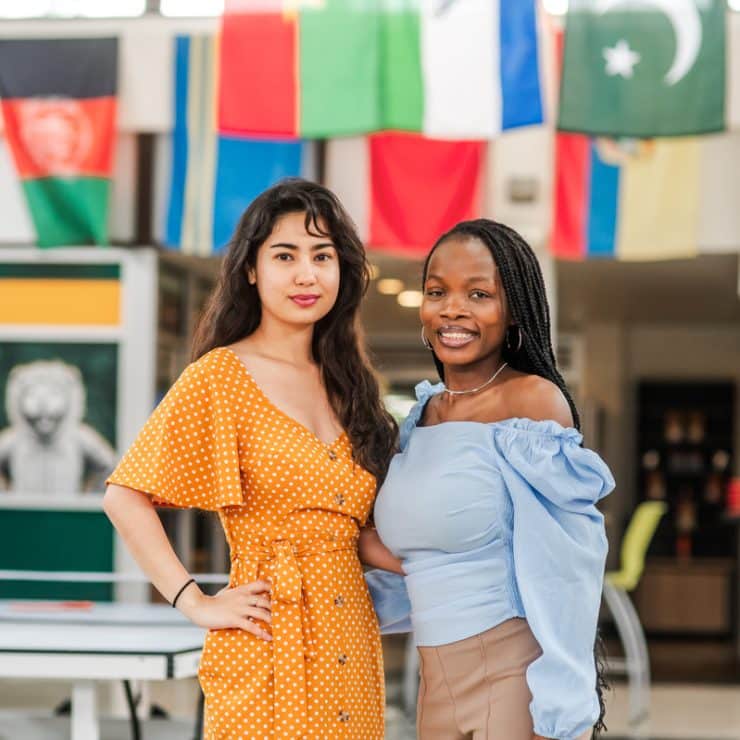 Zakia Najafizada and Hannah Mulbah