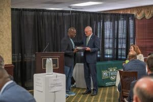 Johnny Wilson ’99 with Dr. Stanley T. Wearden