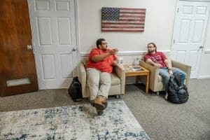 Veteran Students in the new Military & Veteran Center