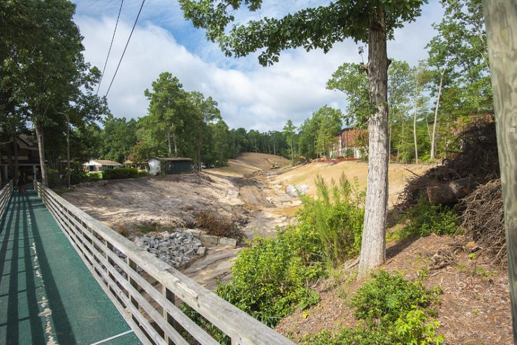 Ravine construction