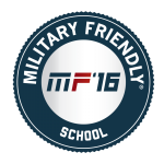 Military Friendly School for 2016 badge