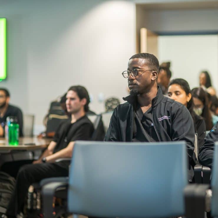 Medical Students listen to a lecture