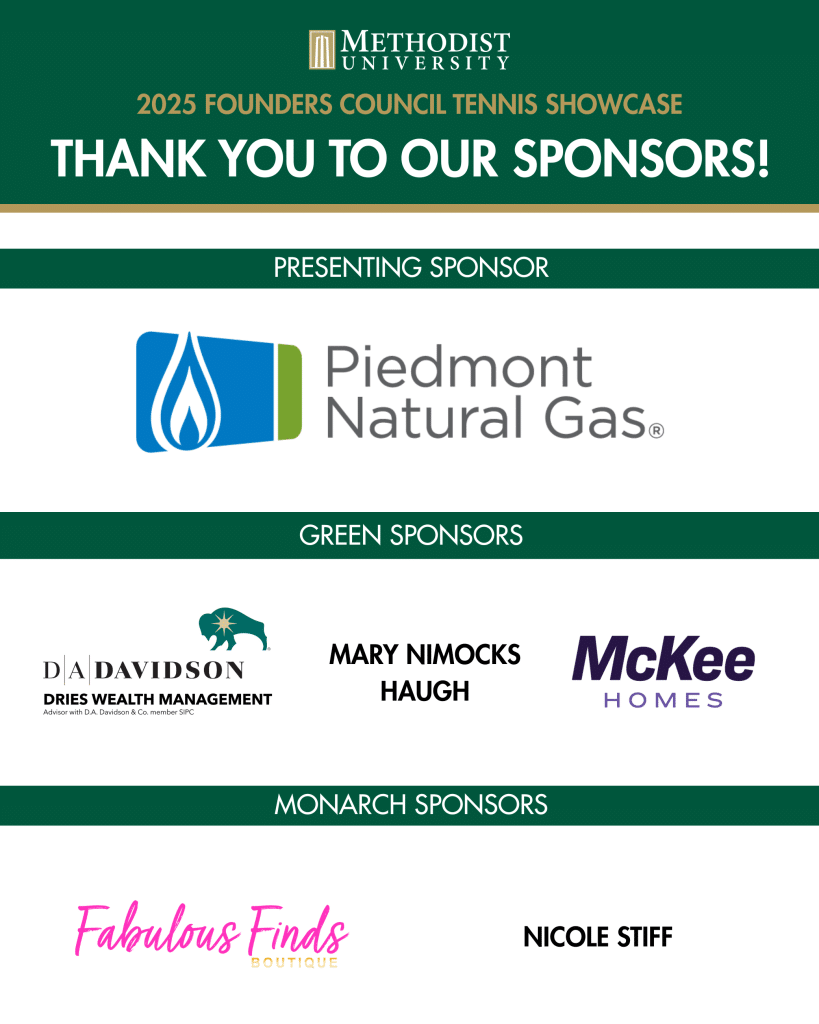 2025 Founders Council Tennis Showcase Sponsors