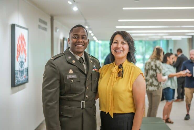 Rocio Serna at the ROTC Commissioning
