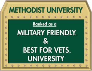 Methodist University is a Military Friendly and Best for Vets University