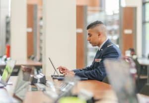 A student in the U.S. Air Force