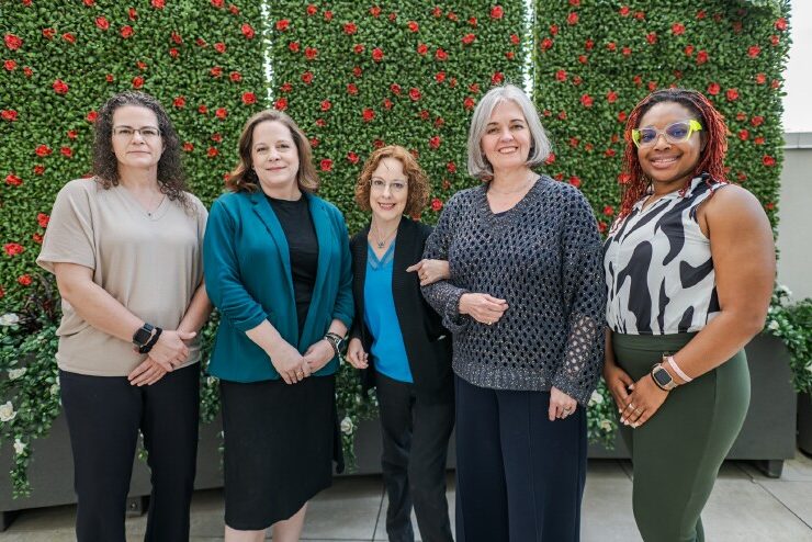 April Martin, Meredith Gronski, Carol Nichols, Elza Mylona, Janay Hagans