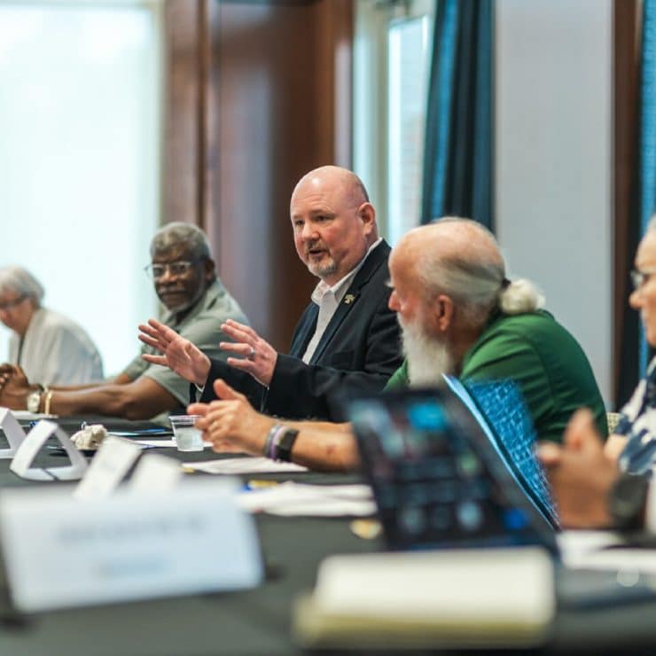 Photo of an Alumni Association Board Meeting