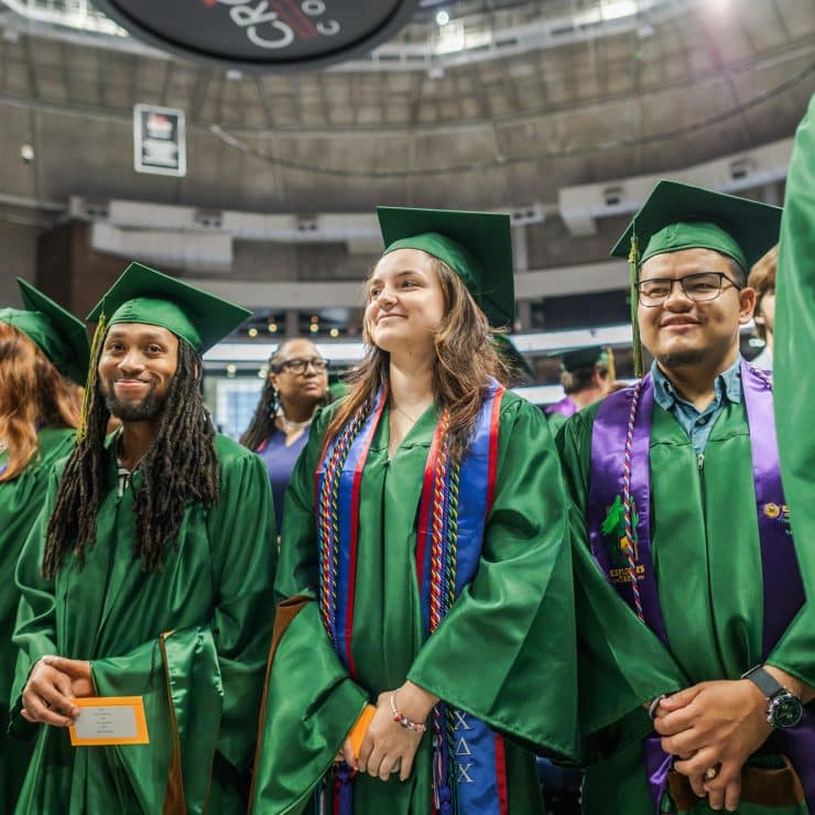 Students at Commencement