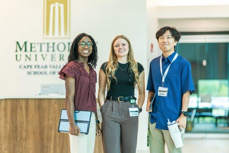Three School of Medicine students
