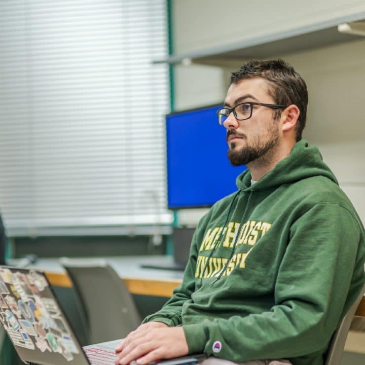 Computer Science students in the lab