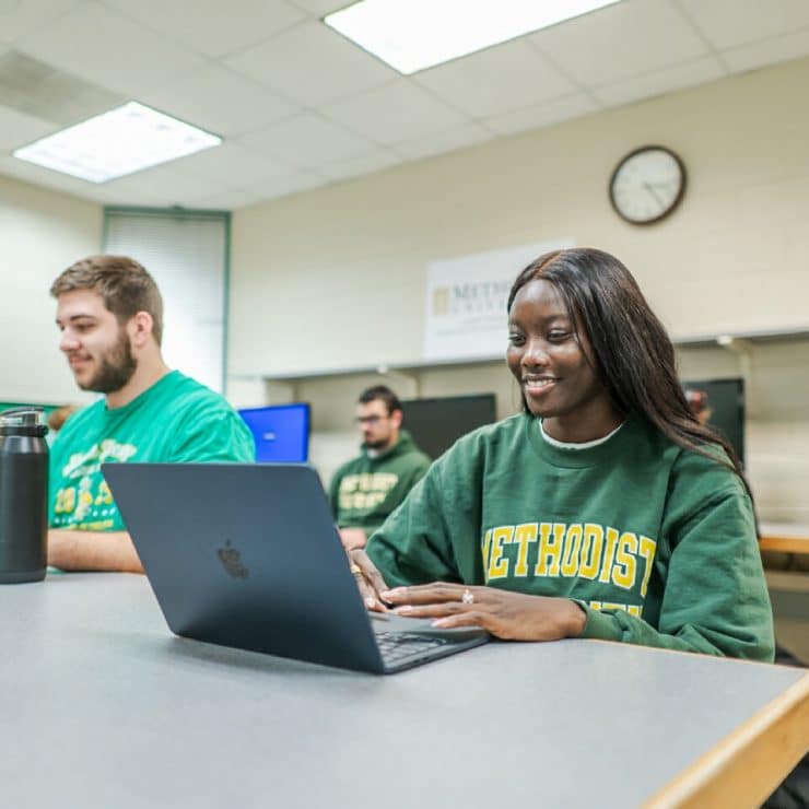 Computer Science students in the lab