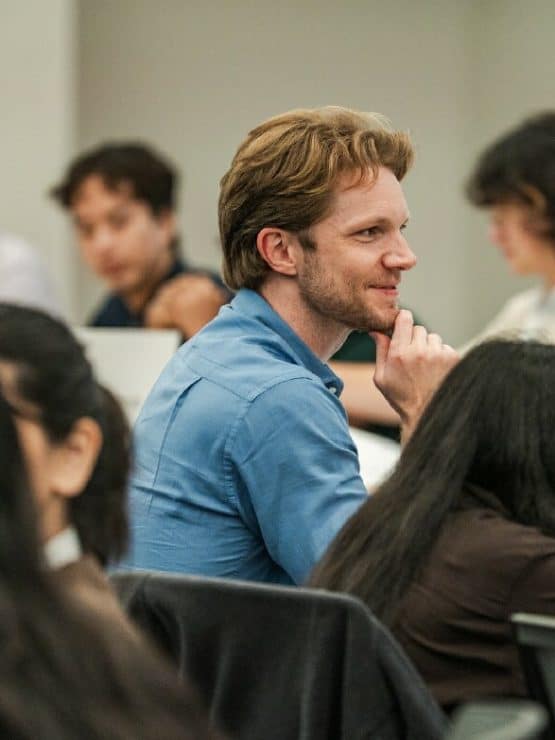 Students in a classroom at the Methodist University Cape Fear Valley Health School of Medicine