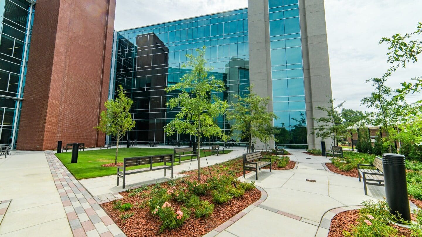 Methodist University Cape Fear Valley Health School of Medicine Courtyard