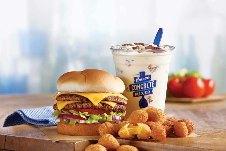 Examples of food at Culver's