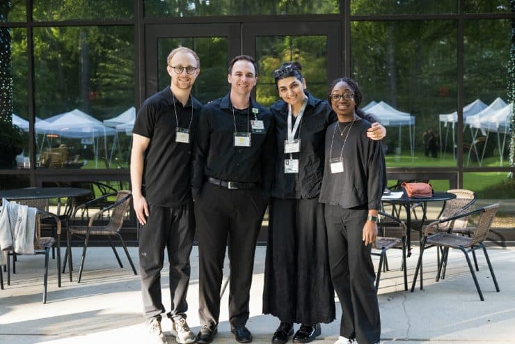 School of Medicine students at a community event at Cape Fear Botanical Garden