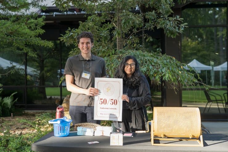 Medical School students doing a community fundraiser