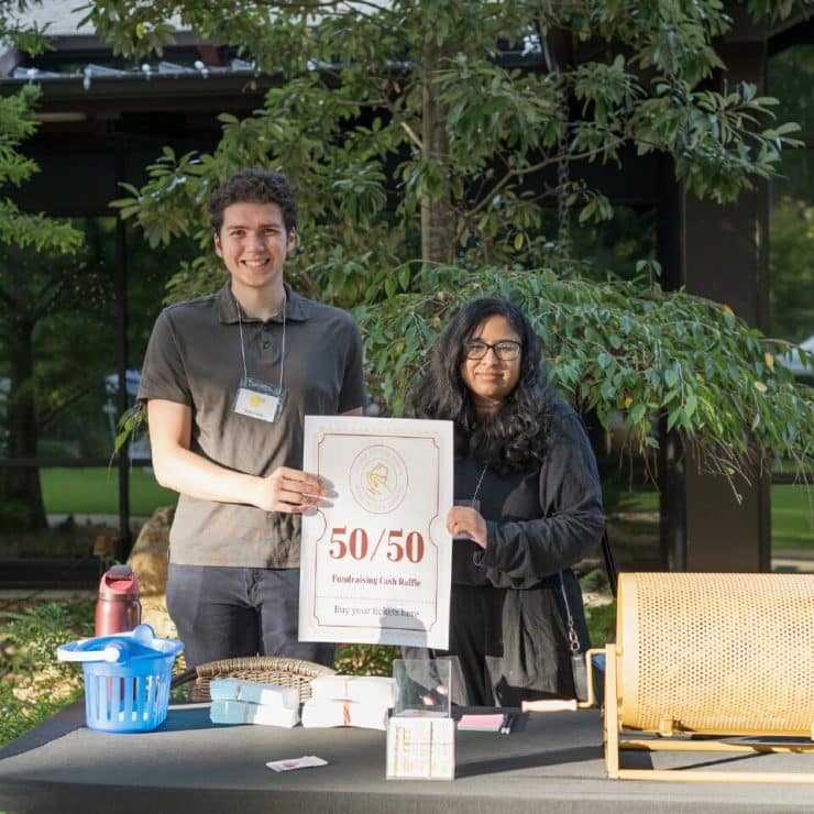 Medical School students doing a community fundraiser