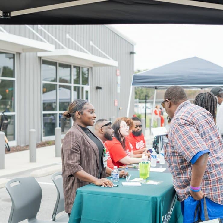 Community Engagement Manager D'Asia Johnson at Fayetteville Cares