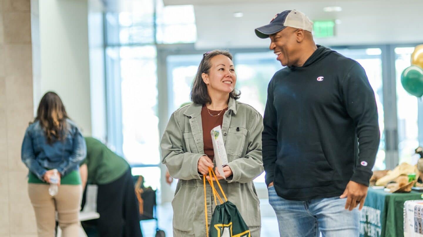 Parents of prospective students at Fall Open House