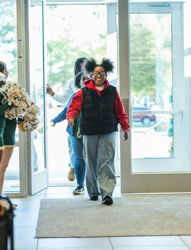Prospective students at Fall Open House