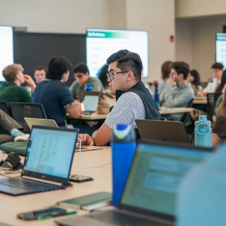 Students in a School of Medicine Classroom